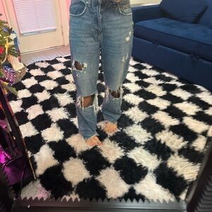 BDG Ripped Light Blue Boyfriend Jeans